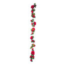 Rosengirlande, 24-fach, Größe: 180cm Farbe: rot