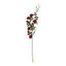 Rose spray with 5 rose heads 88cm Color: red/green