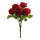Rosenstrauß mit 7 Rosenköpfen     Groesse: 40cm    Farbe: rot/grün