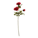 Rosenzweig 3-fach     Groesse: 80cm    Farbe: rot