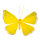 Schmetterling Drahtrahmen mit Papier     Groesse: 90cm    Farbe: gelb/weiß