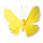 Schmetterling Drahtrahmen mit Papier     Groesse: 60cm    Farbe: gelb/weiß