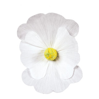 Blossom made of paper, with short stem     Size: Ø45cm    Color: white