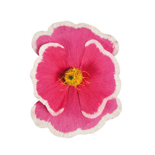 Blossom made of paper, with short stem     Size: Ø45cm    Color: pink/white