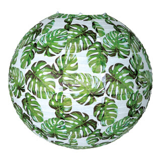 Lantern Philodendron leaves, made of paper     Size: Ø60cm    Color: white/green