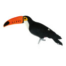 Toucan styrofoam with feathers     Size: 36x9x16cm...