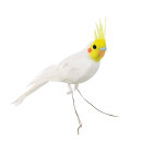 Cockatoo styrofoam with feathers     Size: 30x5x12cm...