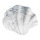 Muschel aus Polyresin     Groesse: 25x30x8,5cm    Farbe: weiß