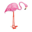Flamingo Kopf gesenkt, aus Styropor, mit Federn...