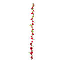 Poppy flower garland with 23 flower heads and leaves...