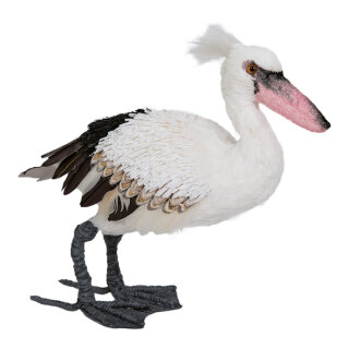 Pelican standing - Material:  - Color: white/grey - Size: 30cm