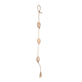 Bojenseil 3-fach, aus Kunststoff, Kork optik     Groesse: 180cm    Farbe: natur