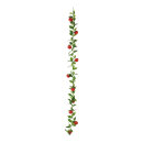 Apple garland with 10 apples and leaves 180cm Color:...