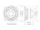 LAVOCE CSF051.21 5" Coaxial Ferrite-Neodymium Magnet Steel Basket Driver
