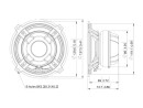 LAVOCE CSF051.21 5" Coaxial Ferrite-Neodymium Magnet...