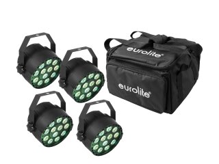EUROLITE Set 4x LED PARty TCL Spot + Soft Bag