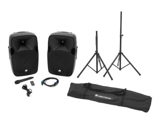 OMNITRONIC Set XFM-212AP + Speaker Stand MOVE MK2