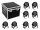 EUROLITE Set 8x LED 7C-7 Silent Slim Spot + Case
