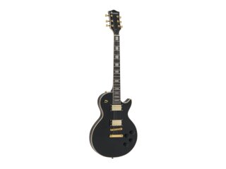 DIMAVERY LP-530 E-Gitarre, schwarz/gold