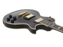 DIMAVERY LP-530 E-Gitarre, schwarz/gold