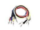 OMNITRONIC Jack cable 6.3 Patchcord stereo 6x0.9m