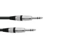 OMNITRONIC Jack cable 6.3 stereo 1m bk ROAD