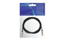 OMNITRONIC XLR cable 3pin 7.5m bk/rd