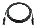 PSSO DMX Kabel XLR 3pol 1m sw Neutrik schwarze Stecker
