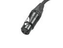 PSSO DMX cable XLR 3pin 3m bk Neutrik black connectors