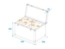 ROADINGER Flightcase 2x LED TMH-17