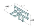 ALUTRUSS BISYSTEM PH-42 4-way T-piece horizontal