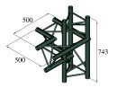 ALUTRUSS TRILOCK S-PAC-44 4-way Piece \/ left