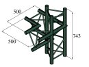 ALUTRUSS TRILOCK S-PAC-45 4-Weg-Stück \/ rechts