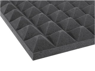 Accoustic Foam, Pyramid 50mm, 50x50cm