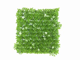 EUROPALMS Grass mat, artificial, green-white, 25x25cm