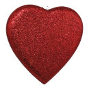 Heart  - Material: with glitter styrofoam - Color: red -...