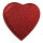 Herz beglimmert, Styropor     Groesse: 20cm    Farbe: rot     #