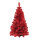 Tinsel tree "Deluxe" 186 tips - Material: plastic stand metal foil - Color: red - Size: Ø 76cm X 120cm