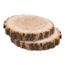 Holzscheiben 2Stck./Netz     Groesse: 25x3cm    Farbe: natur