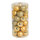 30 Christmas balls gold 12x shiny 12x matt - Material: 6x glittered - Color:  - Size: Ø 6cm