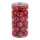 30 Christmas balls red 12x shiny 12x matt - Material: 6x glittered - Color:  - Size: Ø 6cm