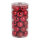30 Weihnachtskugeln 12x glänzend, 12x matt, 6x beglittert     Groesse: Ø 6cm    Farbe: rot