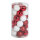 30 Weihnachtskugeln, rot/weiß 12x rot glänzend, 12x weiß glänzend, 6x rot beglittert     Groesse: Ø 6cm    Farbe: rot/weiß