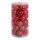 30 Christmas balls red 12x shiny 12x matt - Material: 6x glittered - Color:  - Size: Ø 10cm