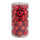 30 Christmas balls red 12x shiny 12x matt - Material: 6x glittered - Color:  - Size: Ø 10cm