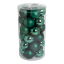 30 Christmas balls dark green 12x shiny 12x matt -...