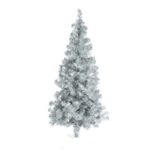 Tinsel tree »Deluxe« with 336 tips - Material: with plastic stand - Color: silver - Size: 150cm