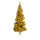 Tinsel tree »Deluxe« with 336 tips - Material: with plastic stand - Color: gold - Size: 150cm