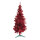 Tinsel tree »Deluxe« with 684 tips - Material: with metal stand - Color: red - Size: 210cm