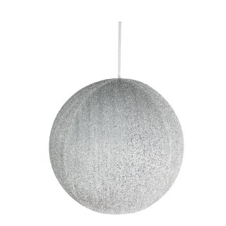 Textil-Weihnachtskugel aufblasbar     Groesse: Ø 40cm    Farbe: Silber